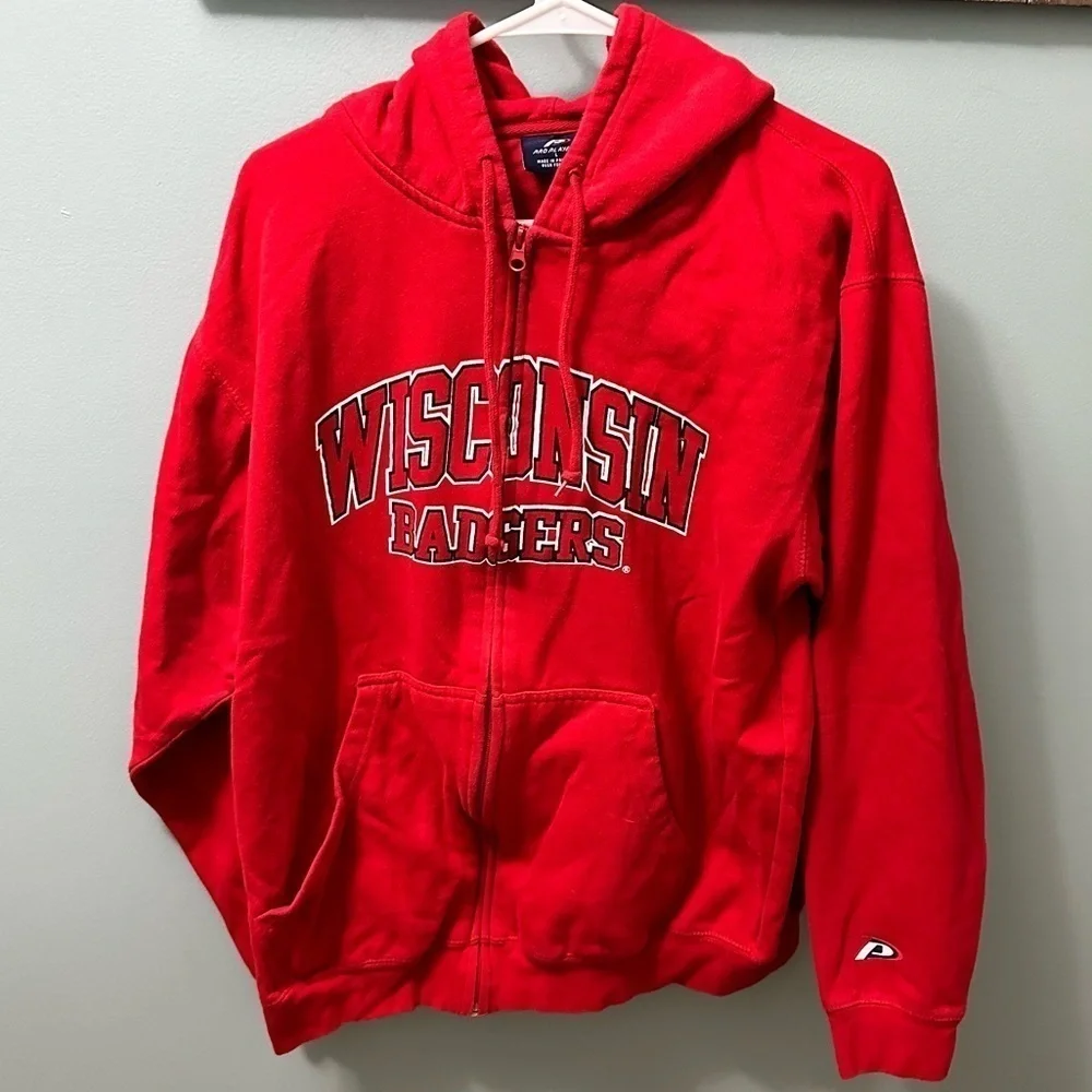 Pro Player size large Vintage Wisconsin Badgers Hoodie